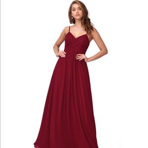 Azazie Shannon Burgundy Dress